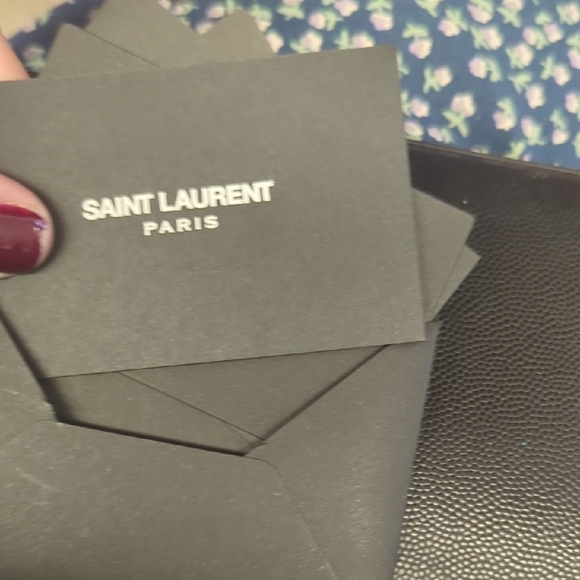Saint Laurent Textured Black Wallet - Picture 13 of 16